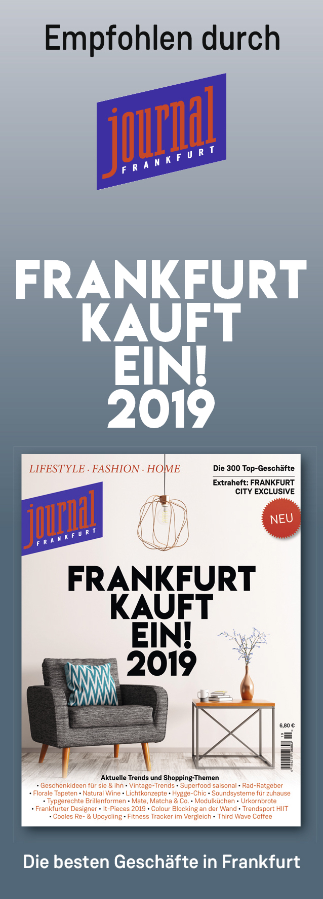 Ausgezeichnet zu den Besten Optiker in Frankfurt am Main - Colibri Augenoptik